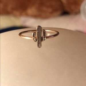 Gold cactus ring